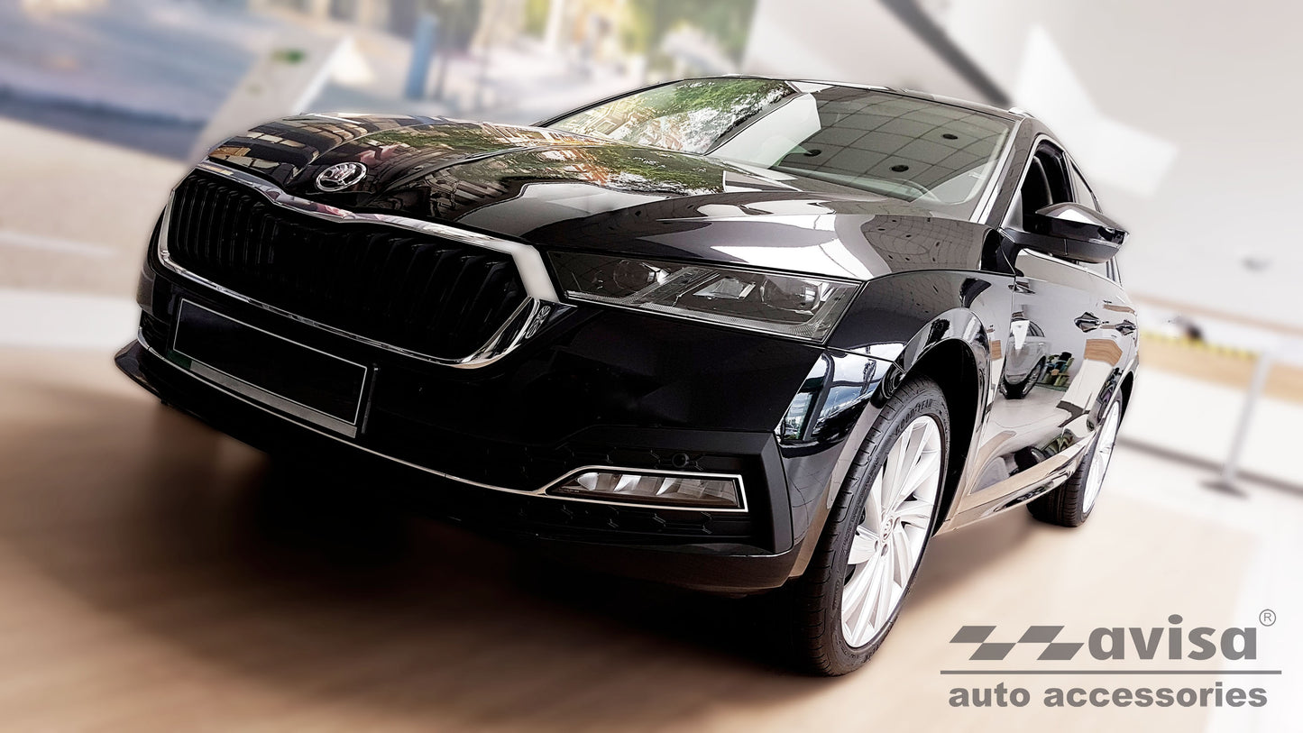protector de parachoques trasero SKODA OCTAVIA combi negro 2020+