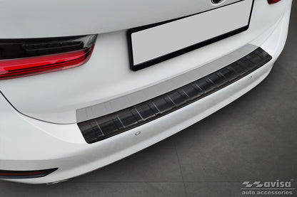 protector de parachoques trasero BMW 3 G21 negro