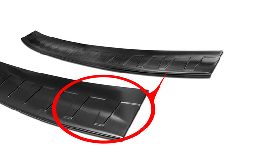 protector de parachoques trasero SKODA OCTAVIA combi negro 2013-19