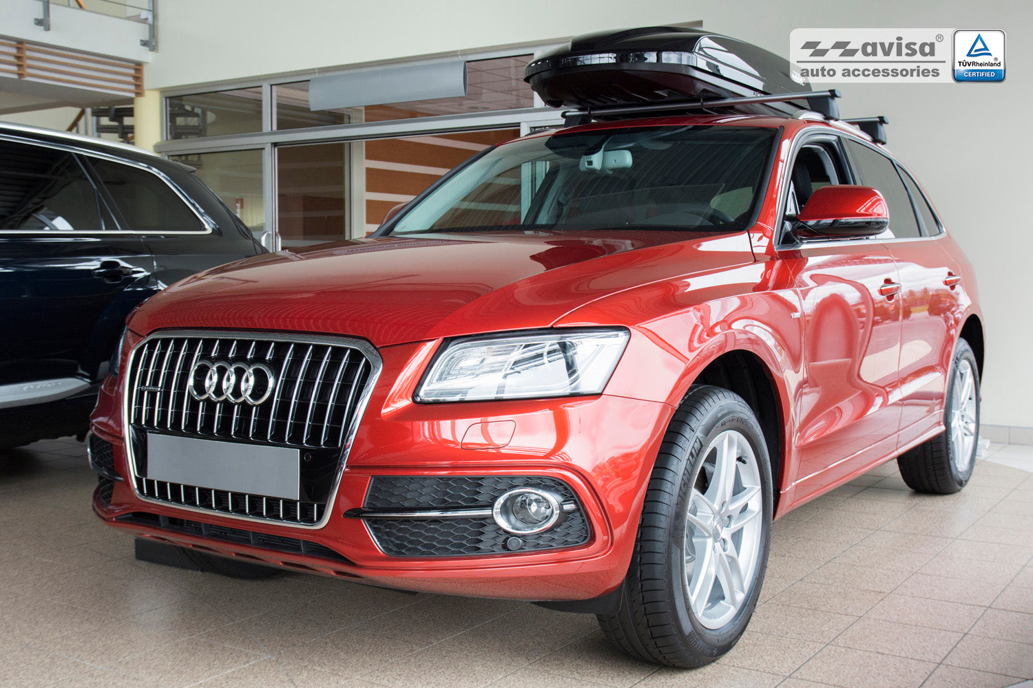 protector de parachoques trasero AUDI SQ5 negro 2013+