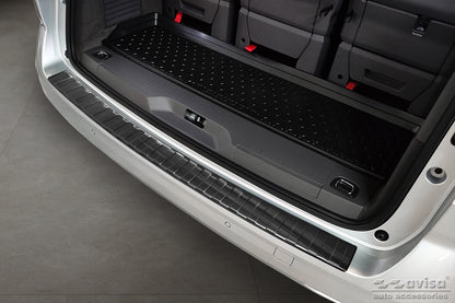 protector de parachoques trasero VW MULTIVAN T7 negro