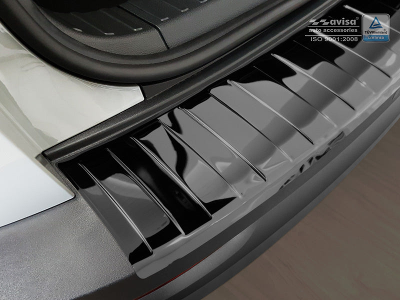 protector de parachoques trasero SKODA KAROQ CLEER negro espejo