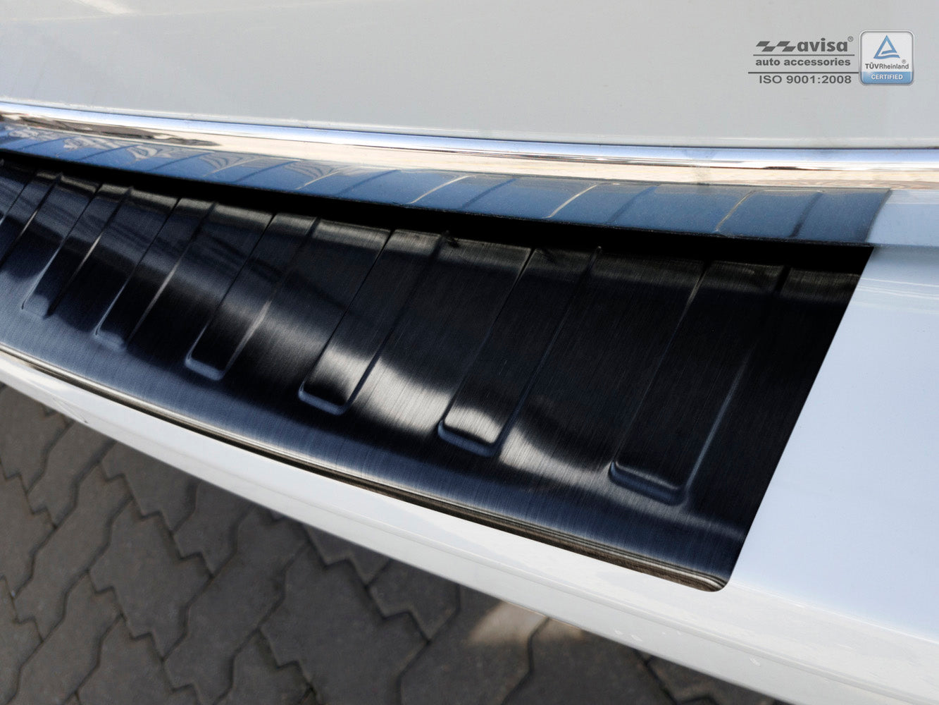 protector de parachoques trasero VW TRANSPORTER T6 negro