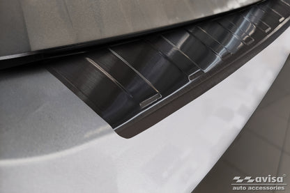 protector de parachoques trasero VW PASSAT B8 negro