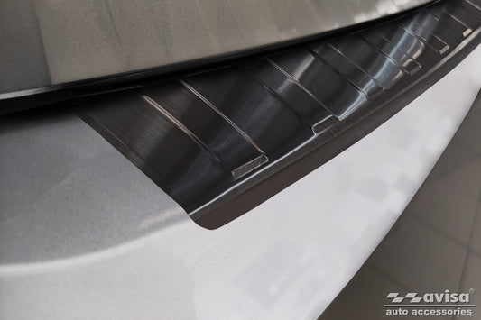 protector de parachoques trasero VW PASSAT B8 negro