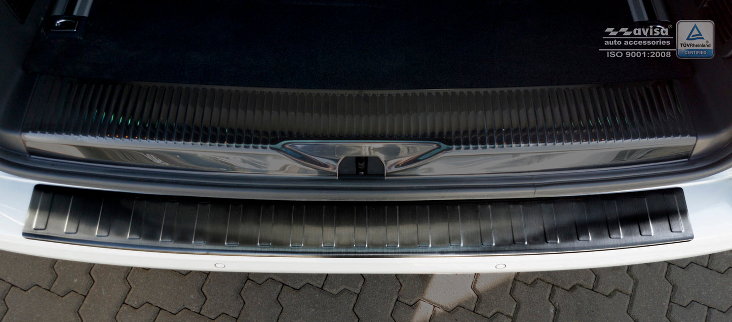 protector de parachoques trasero VW TRANSPORTER T6 negro