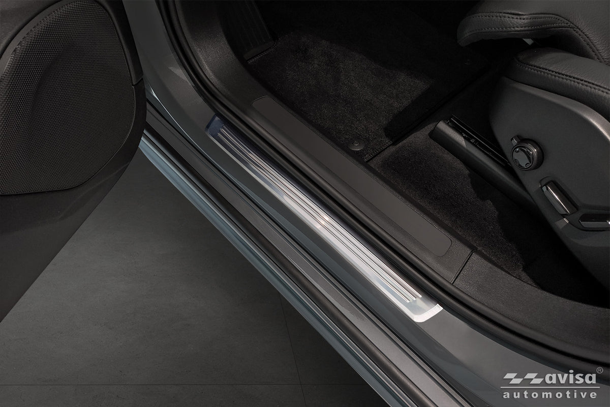 Protector umbral de puertas en relieve VOLVO XC90 plata satinado