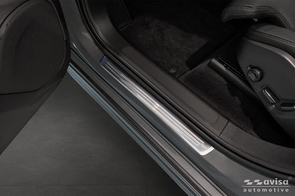 Protector umbral de puertas en relieve VOLVO XC90 plata satinado