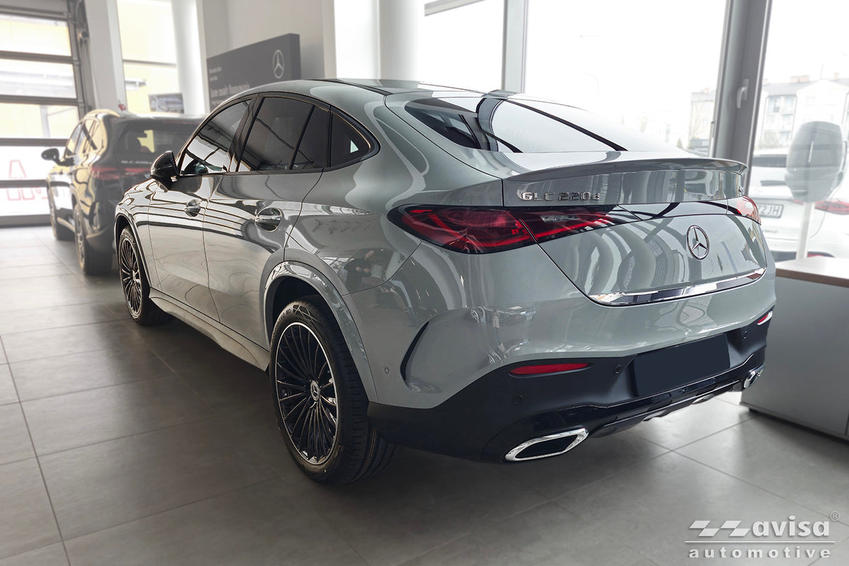 cubierta decorativa del portón trasero del MERCEDES GLC (C254) plata espejo