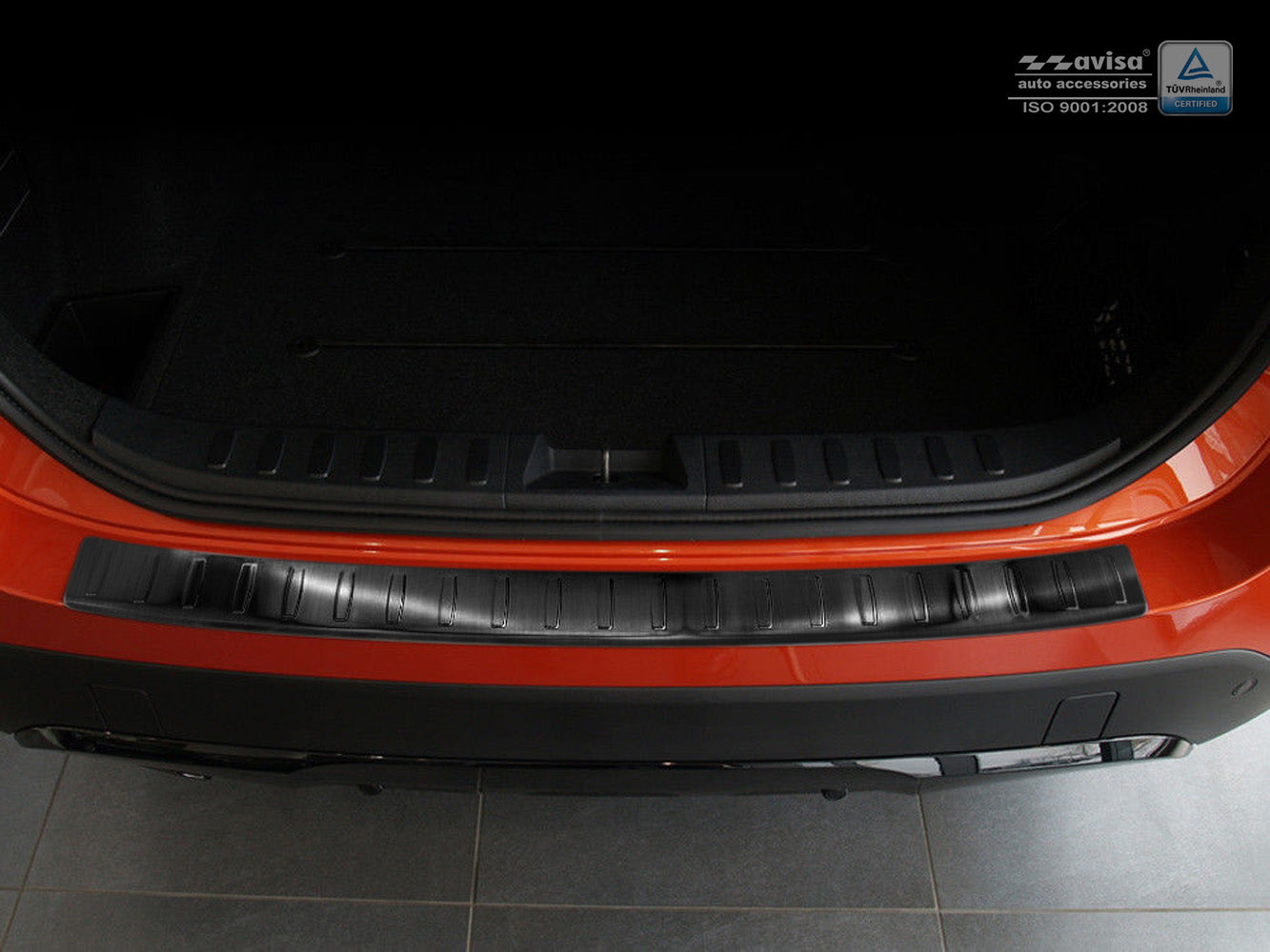 protector de parachoques trasero BMW X1 E84 negro