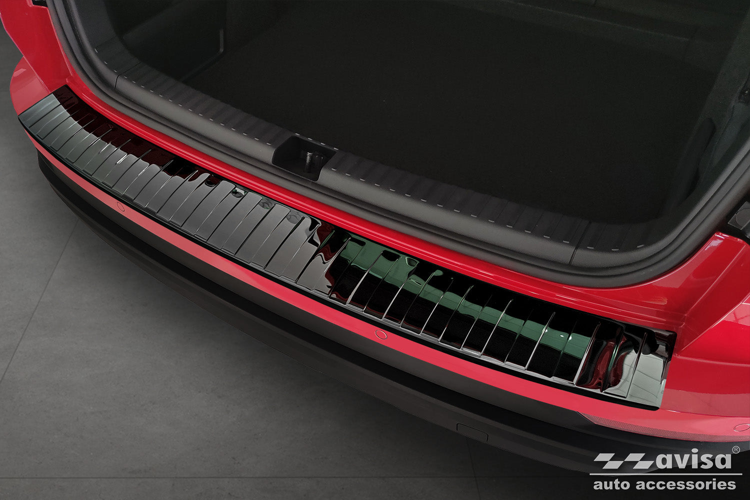 protector de parachoques trasero SKODA KAROQ negro espejo