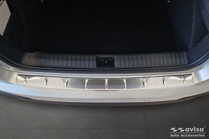 protector de parachoques trasero SKODA KAMIQ crossover plata satinado