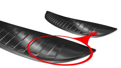 protector de parachoques trasero MAZDA CX-3 negro