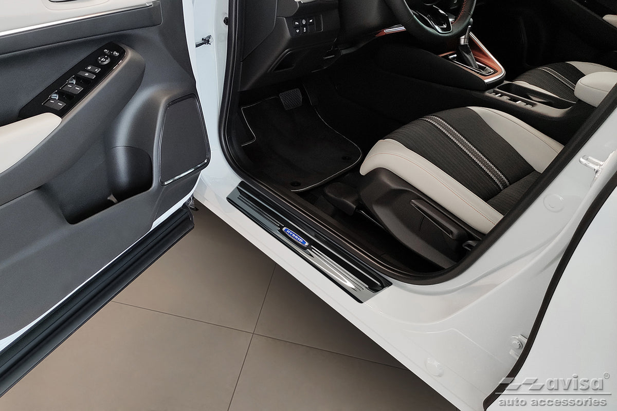 Protector umbral de puertas blue ''HYBRID ' HONDA HR-V negro espejo
