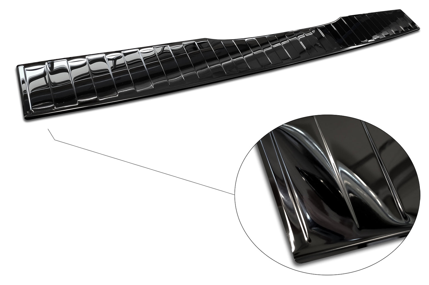 protector de parachoques trasero MERCEDES CLASE V W447 negro espejo