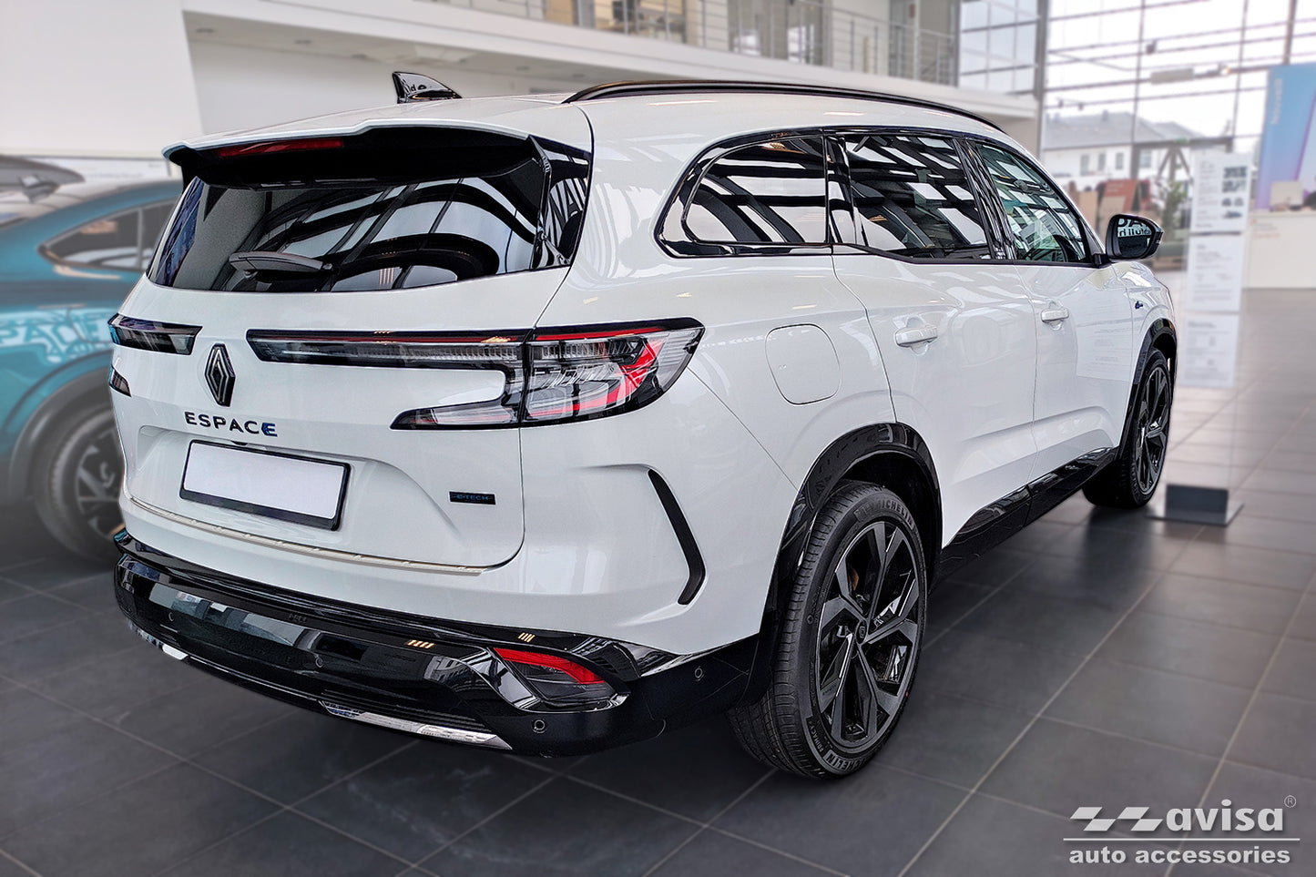 protector de parachoques trasero RENAULT ESPACE E-TECH plata satinado