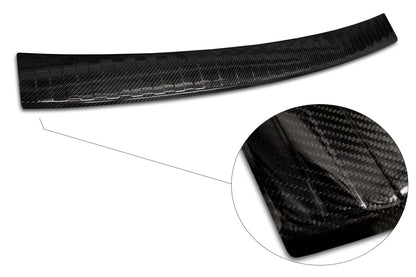 protector de parachoques trasero PORSCHE CAYENNE (92A) negro fibra de carbono