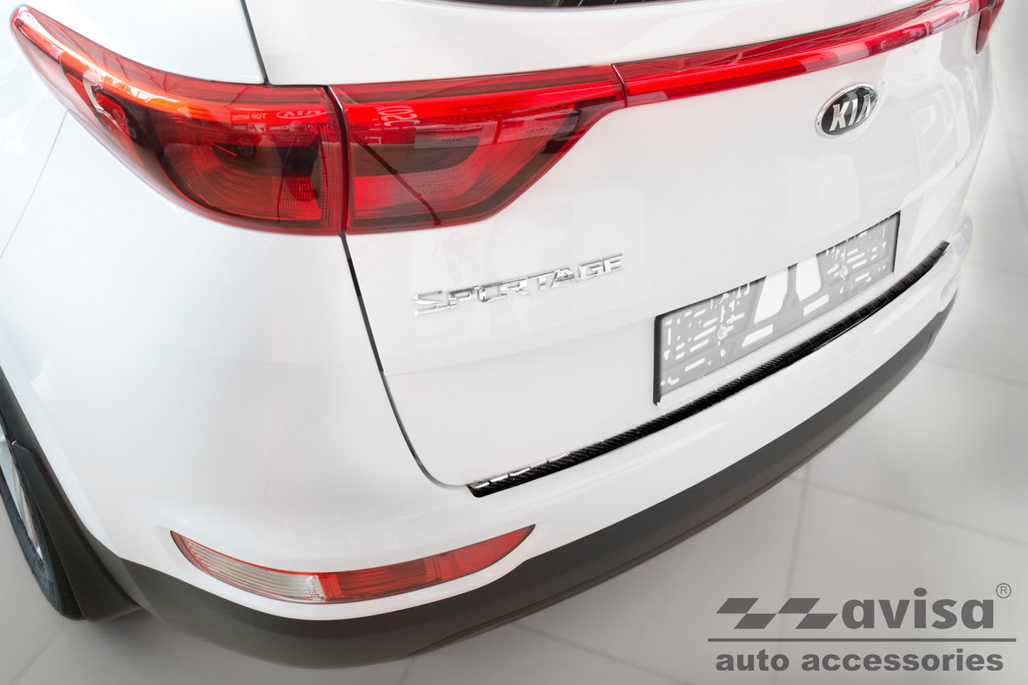protector de parachoques trasero KIA SPORTAGE negro 2016-18