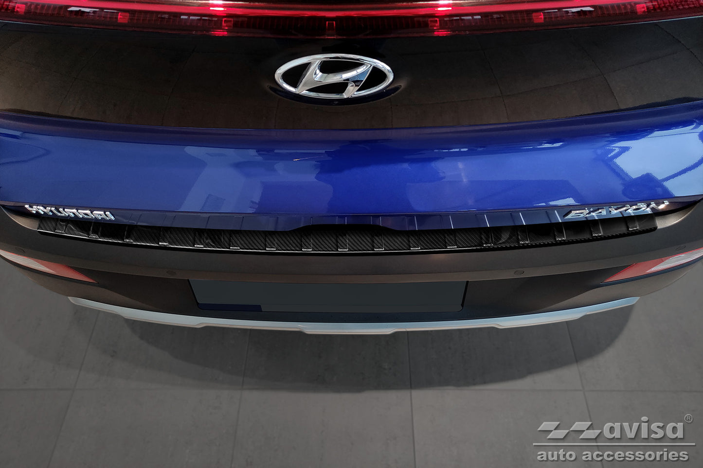 protector de parachoques trasero HYUNDAI BAYON negro