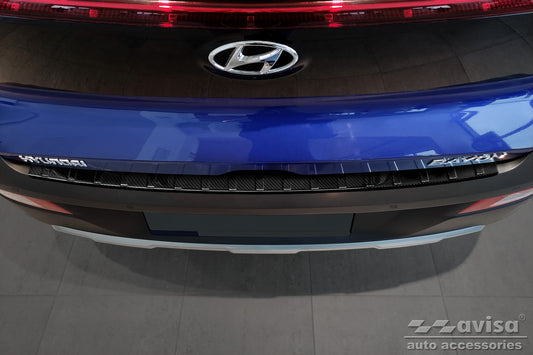 protector de parachoques trasero HYUNDAI BAYON negro