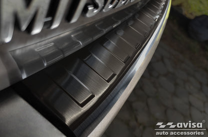 protector de parachoques trasero PEUGEOT 4007 negro