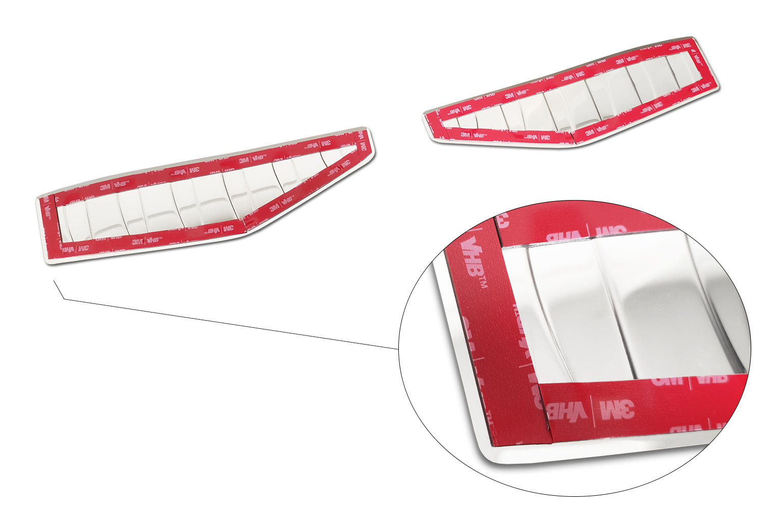 protector de parachoques trasero FORD MUSTANG MACH-E plata satinado