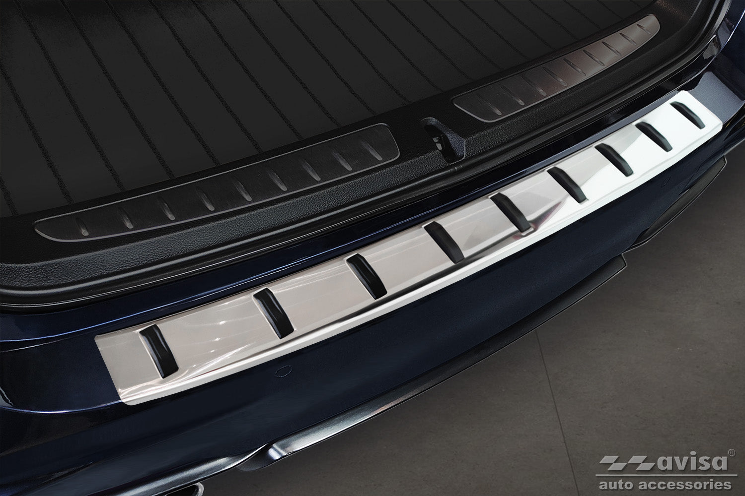 protector de parachoques trasero BMW 3 F31 Touring plata