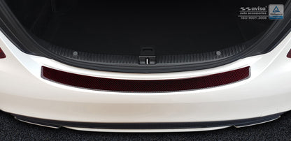 protector de parachoques trasero MERCEDES CLS (C218) rojo / negro