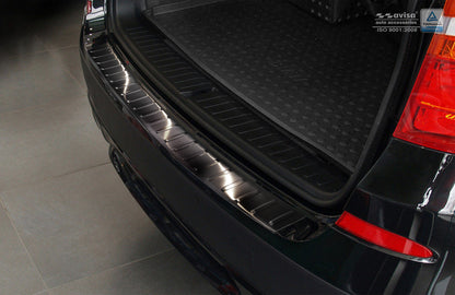 protector de parachoques trasero BMW X3 F25 M-sport negro