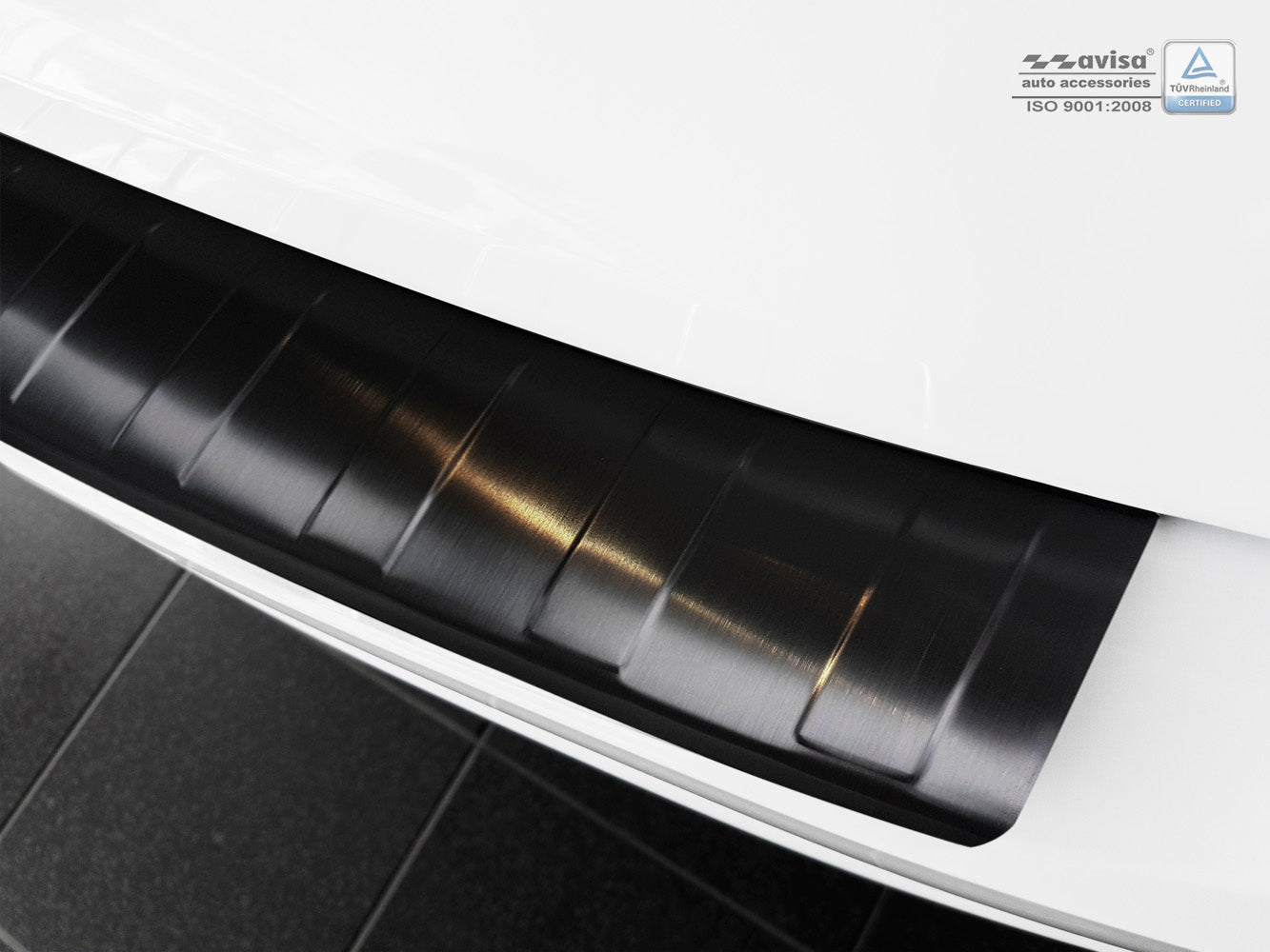 protector de parachoques trasero AUDI S4 Aant negro