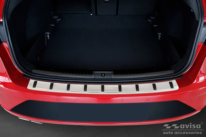 protector de parachoques trasero SEAT LEON plata satinado