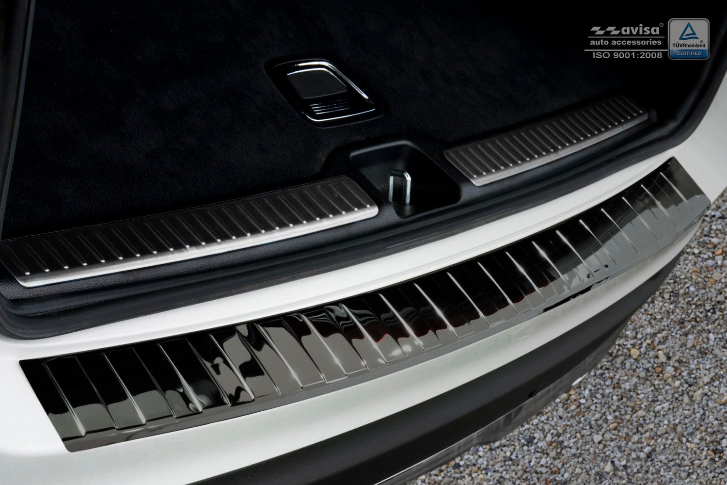 protector de parachoques trasero MERCEDES GLC (X253) negro espejo
