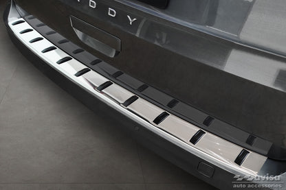 protector de parachoques trasero VW CADDY (SB) plata