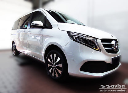 protector de parachoques trasero MERCEDES CLASE V W447 plata espejo