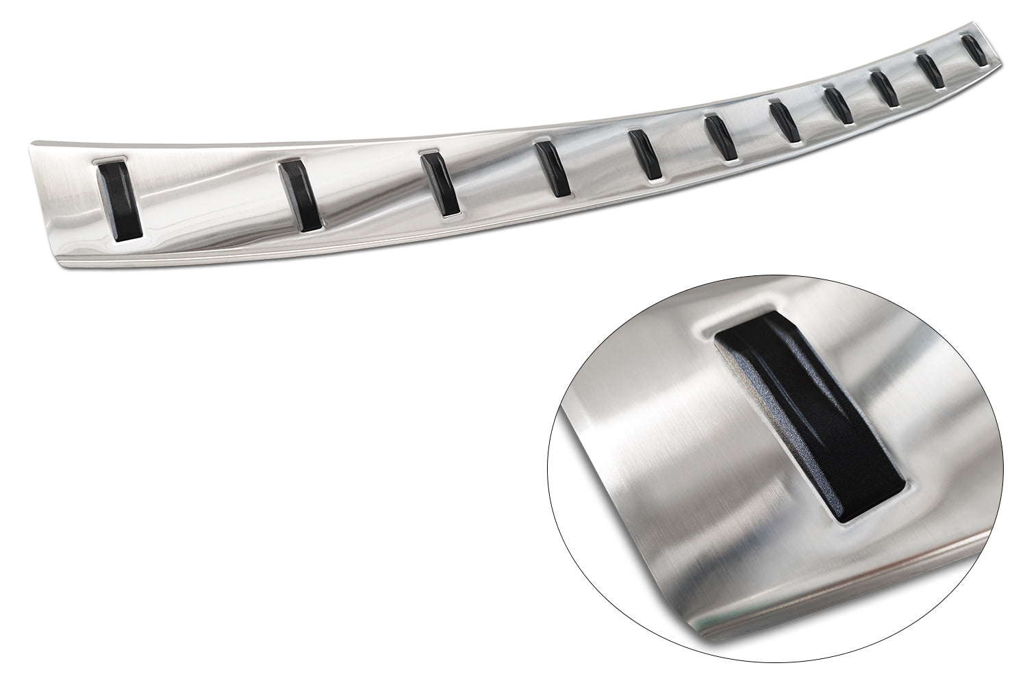 protector de parachoques trasero BMW X5 F15 plata satinado