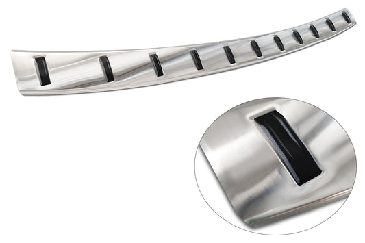 protector de parachoques trasero BMW X5 F15 plata satinado