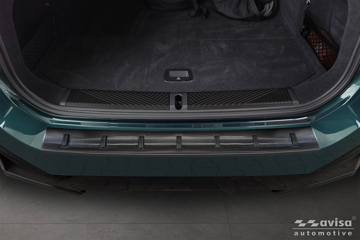 protector de parachoques trasero BMW 5 G61 negro