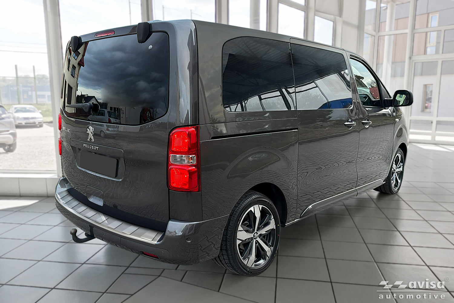 protector de parachoques trasero PEUGEOT EXPERT plata