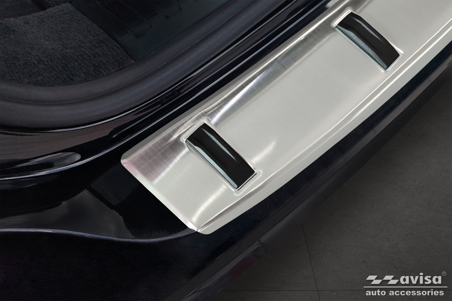 protector de parachoques trasero AUDI A6 C8 plata satinado