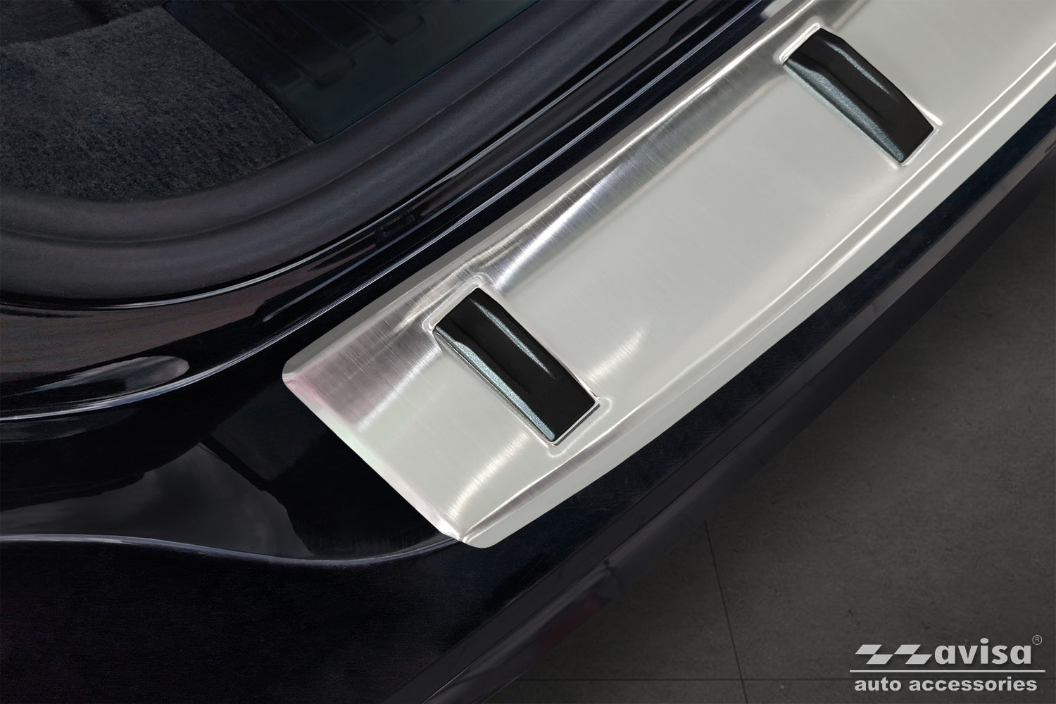 protector de parachoques trasero AUDI A6 C8 plata satinado