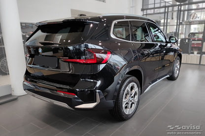 protector de parachoques trasero BMW X1 U11 negro 2022+