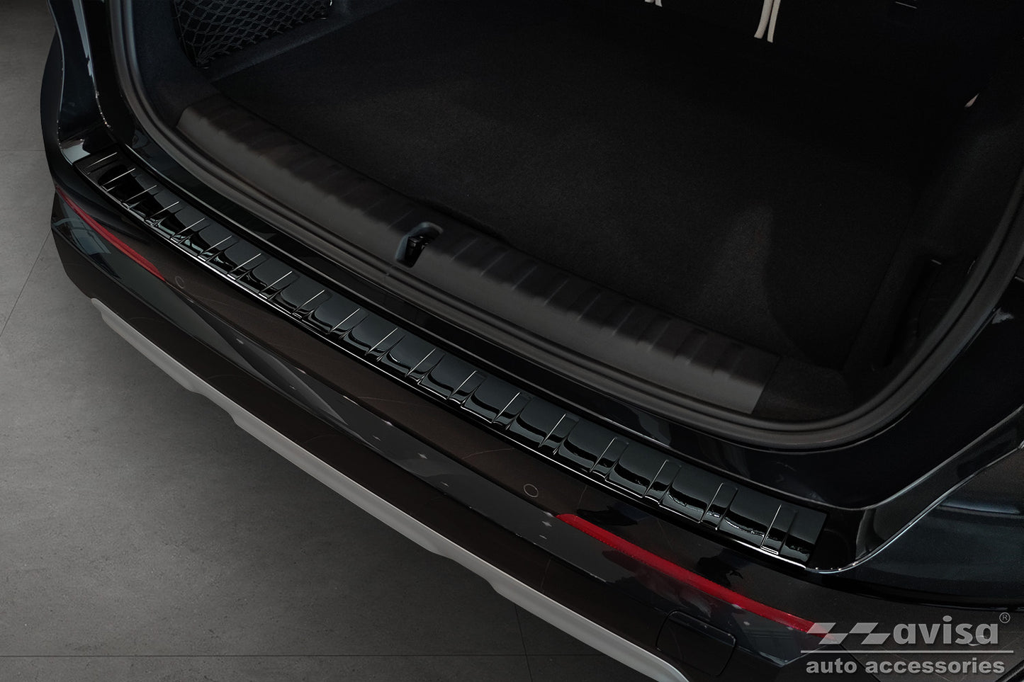 protector de parachoques trasero BMW X1 U11 negro espejo