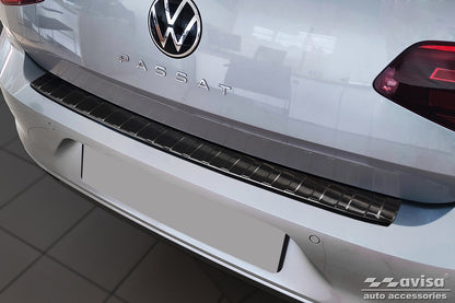 protector de parachoques trasero VW PASSAT B8 negro