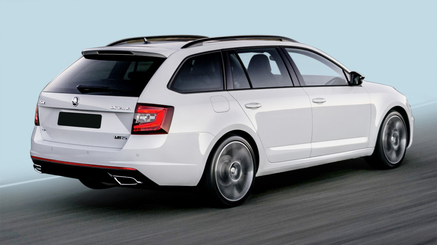protector de parachoques trasero SKODA OCTAVIA combi negro 2013-19