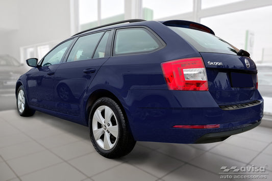 protector de parachoques trasero SKODA OCTAVIA combi negro 2016-19
