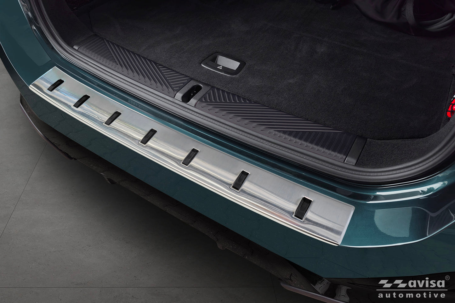 protector de parachoques trasero BMW 5 G61 plata satinado