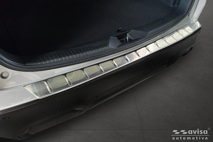 protector de parachoques trasero SUBARU FORESTER plata satinado