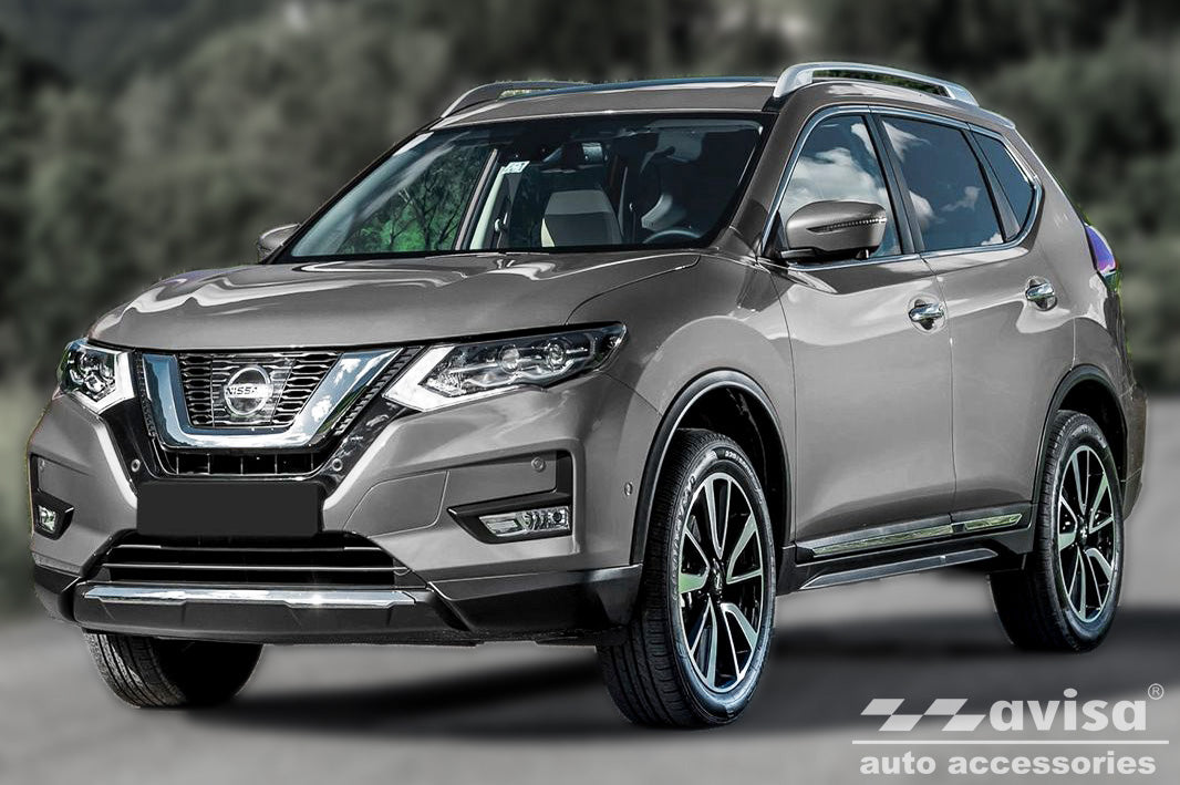 protector de parachoques trasero NISSAN X-TRAIL (T32) negro