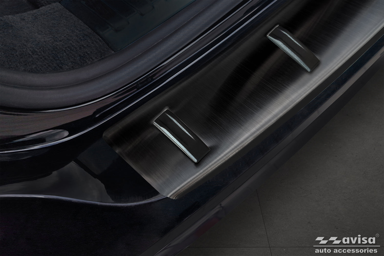 protector de parachoques trasero AUDI A6 C8 negro