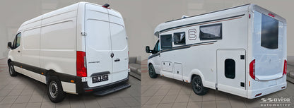 embellecedor del portavasos MERCEDES SPRINTER plata mate